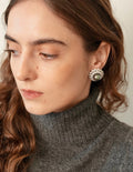Tahitian Green Mother-of-Pearl Earrings [G3HHOZNS]