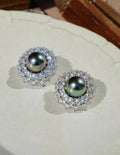 Tahitian Green Mother-of-Pearl Earrings [75OY4OHN]