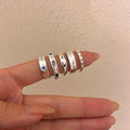 Taina Dainty Zircon Open Ring [UJU3SICG]