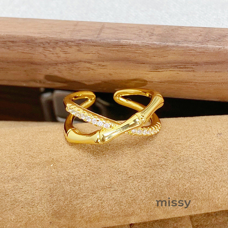 Tamira Adjustable Zircon Ring [36R6DCTG]