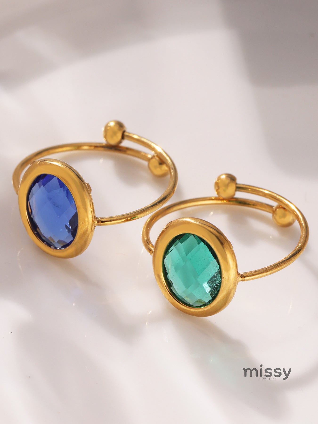 Tamiyah Inlaid Oval Gemstone Ring [OG3ZSRMB]