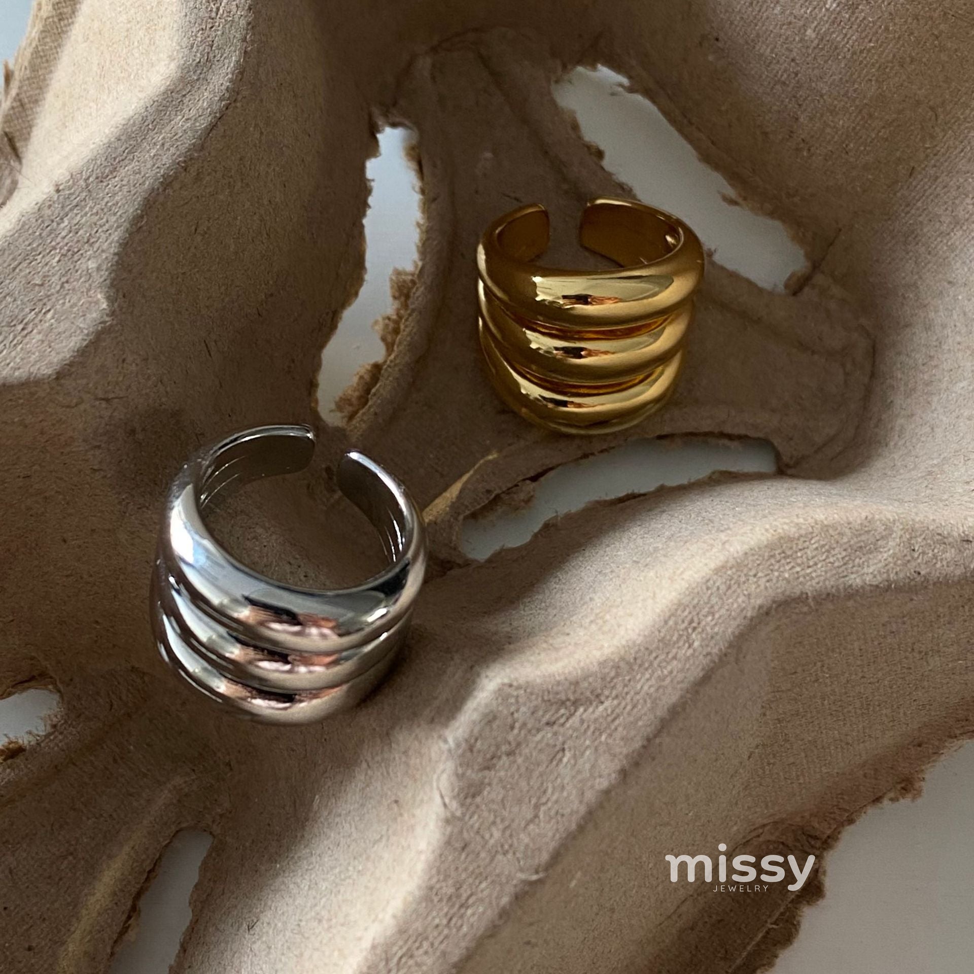 Tanisha Layered Open Ring [SMNS6O54]