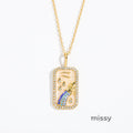 Tariah Zircon Constellation Necklace [FZCJ83BF]