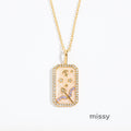 Tariah Zircon Constellation Necklace [AMN7Z4K2]