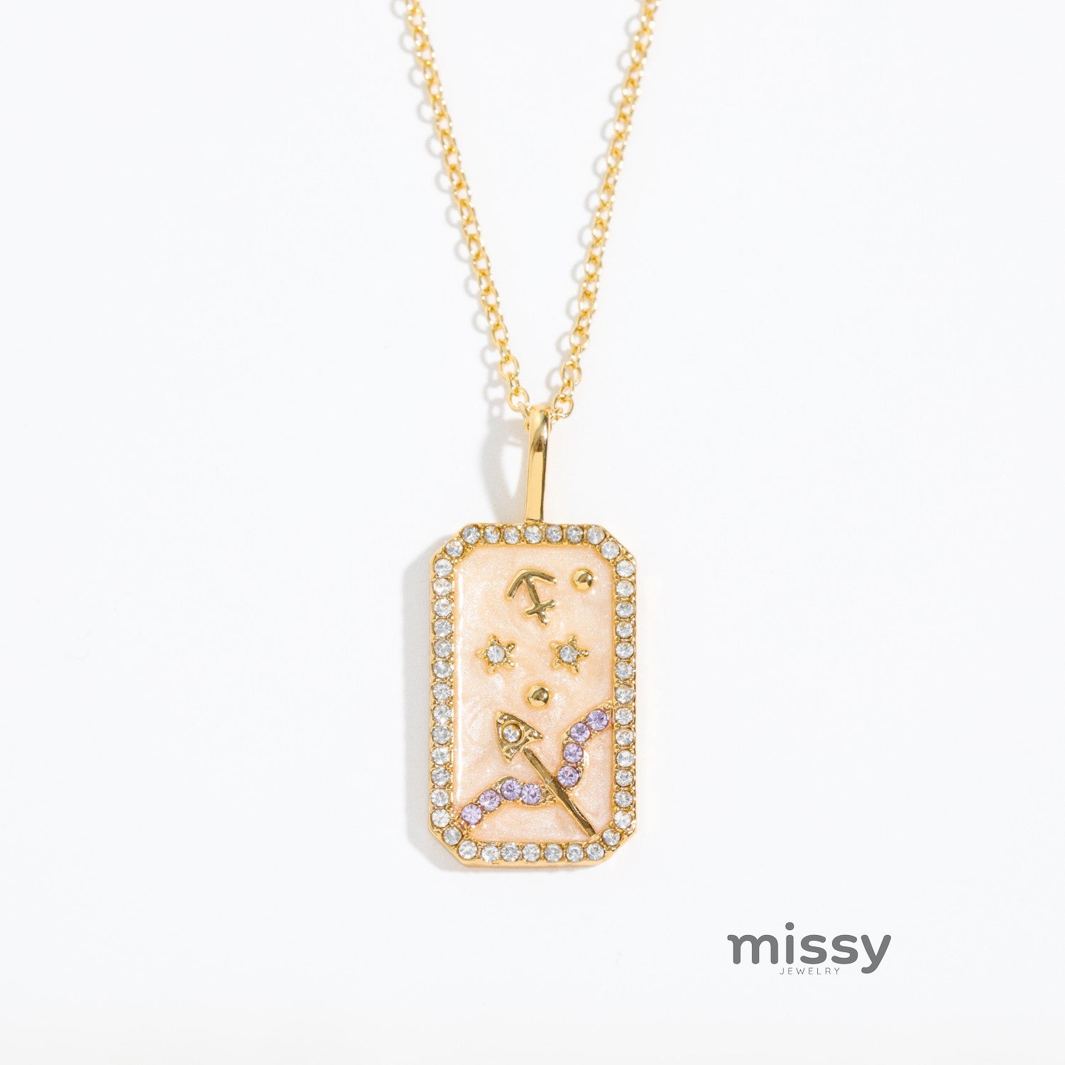 Tariah Zircon Constellation Necklace [AMN7Z4K2]
