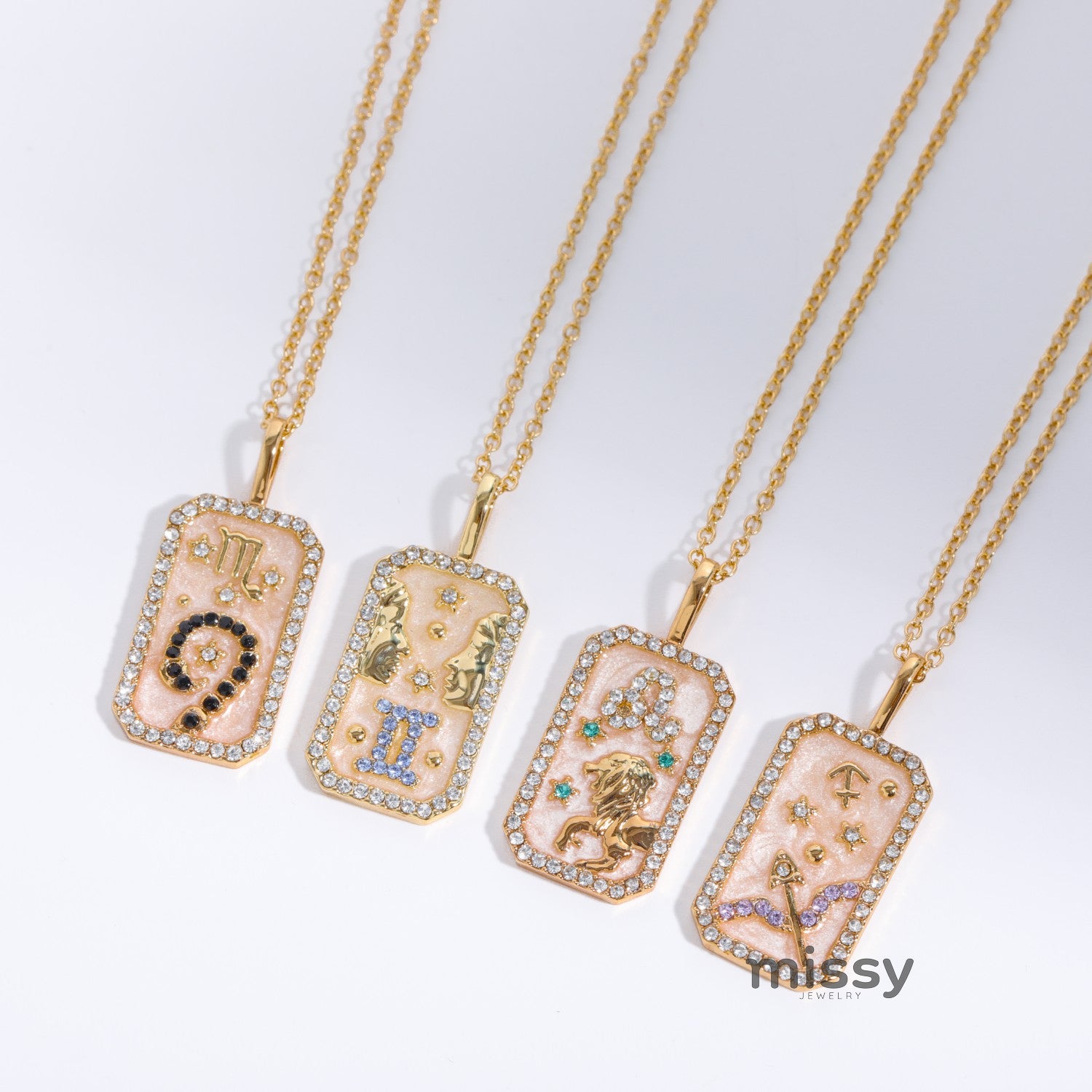 Tariah Zircon Constellation Necklace [I4LU6ILC]