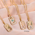 Tariah Zircon Constellation Necklace [YOA163JM]