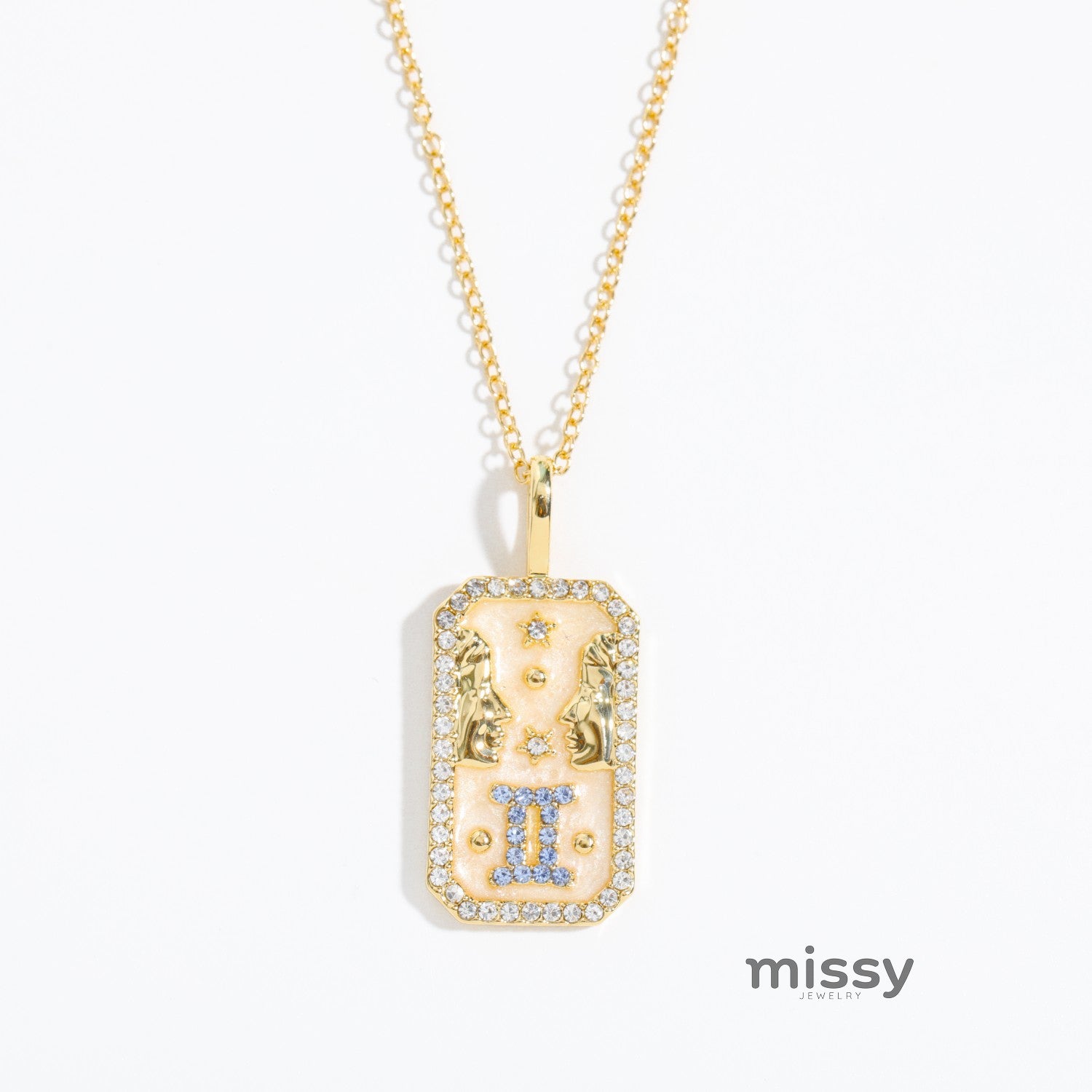 Tariah Zircon Constellation Necklace [LRA3MNYT]