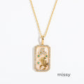 Tariah Zircon Constellation Necklace [YA91KV4E]