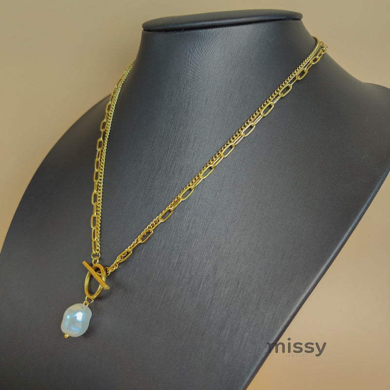Teaghan Layered Pearl Necklace [LYEET1US]