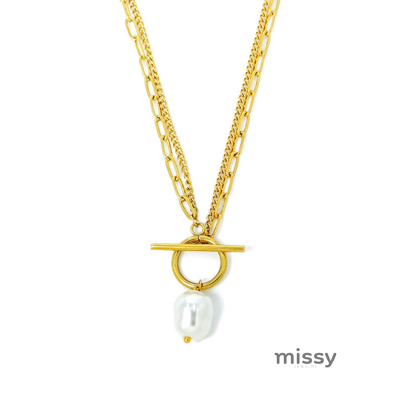 Teaghan Layered Pearl Necklace [ZA4CK3XY]