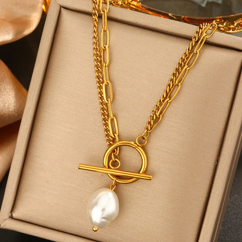 Teaghan Layered Pearl Necklace [3A7OC5JF]