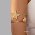 Teigan Starfish Shell Arm Cuff [KUL6PRSV]
