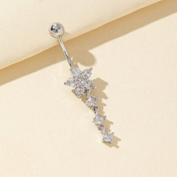 Tennessee Crystal Heart Navel Ring [H82DIHSZ]