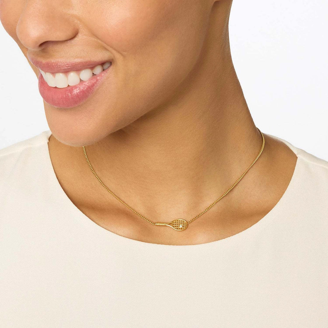 Tennis Racket Pendant Necklace [BXIAMGXP]