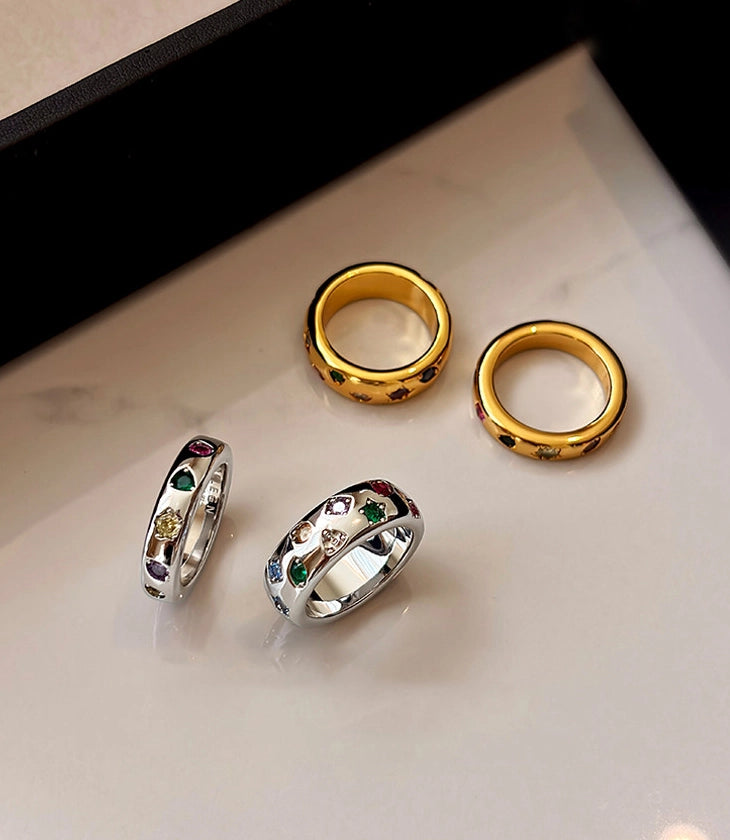 Textured Band Ring [ECUDRGW9]