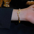 Textured Snake Cuff Bracelet [2VOAA737]