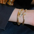 Textured Snake Cuff Bracelet [GUV33J0J]
