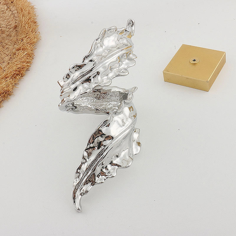Textured Wave Cuff Bracelet [CL2DEZBC]