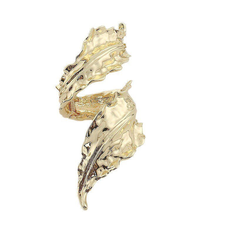 Textured Wave Cuff Bracelet [Y0L2QS0S]
