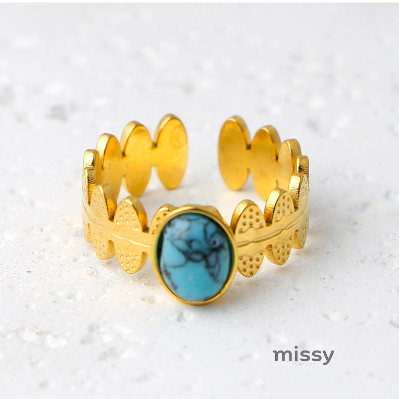 Thais Gold Statement Open Ring [OEALCJ2M]