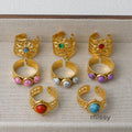 Thais Gold Statement Open Ring [ANAIGE37]