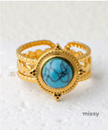 Thais Gold Statement Open Ring [WDHUK3JS]