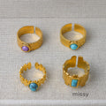 Thais Gold Statement Open Ring [GJ827915]
