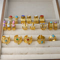Thais Gold Statement Open Ring [YZ7FSY8F]