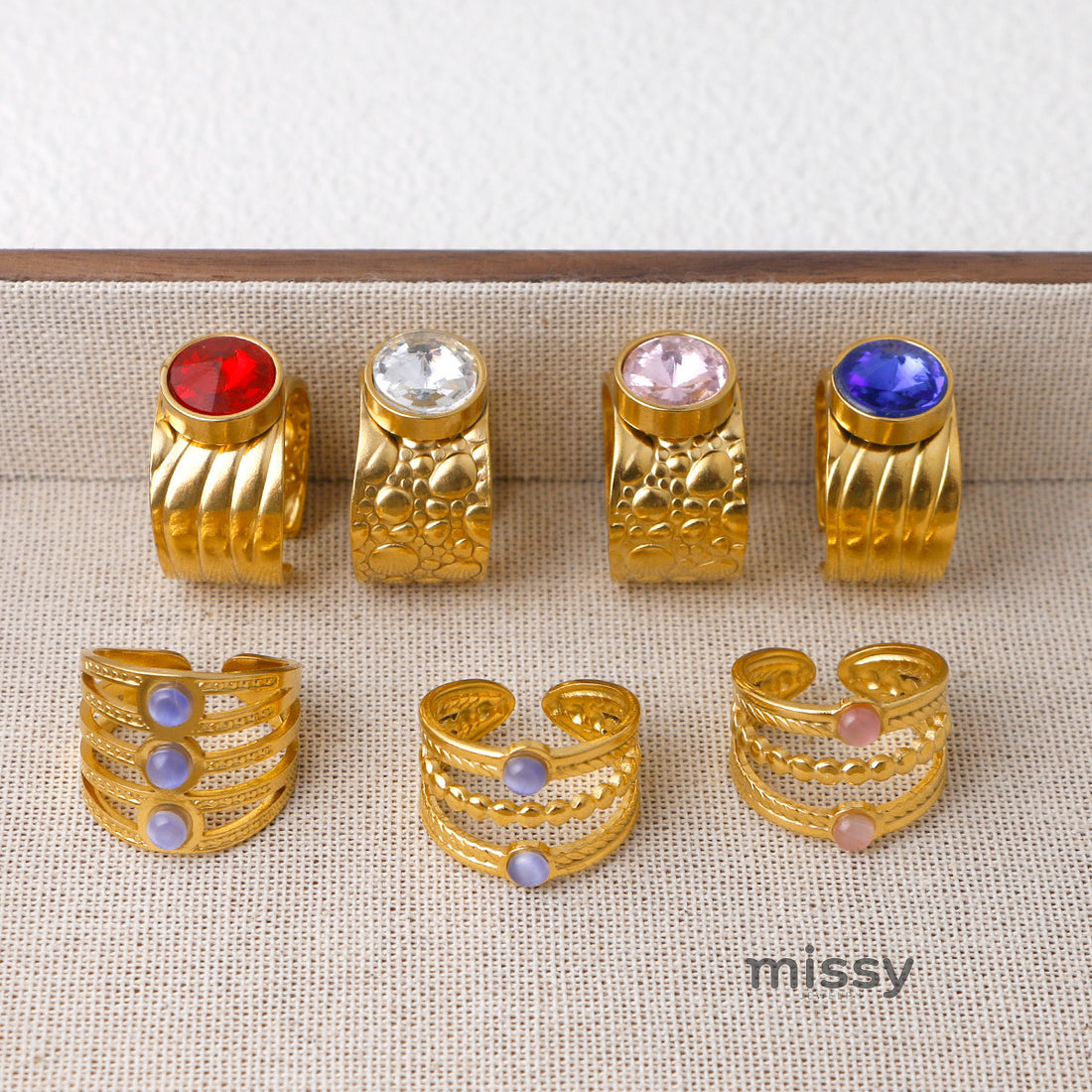 Thais Gold Statement Open Ring [YZ7FSY8F]