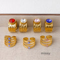 Thais Gold Statement Open Ring [1JBYVCP4]