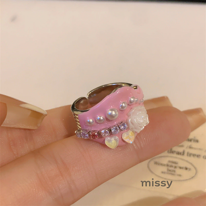 Thea Enamel Stacked Star Rings [NLV9Y60U]