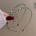 Thin Green Crystal Headband [AULIY9P6]