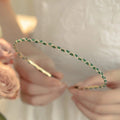 Thin Green Crystal Headband [MDINMBWI]