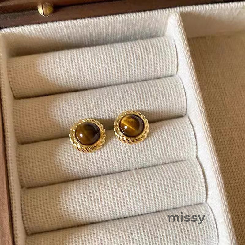 Tinleigh Tiger's Eye Drop Earrings [X213IIVZ]