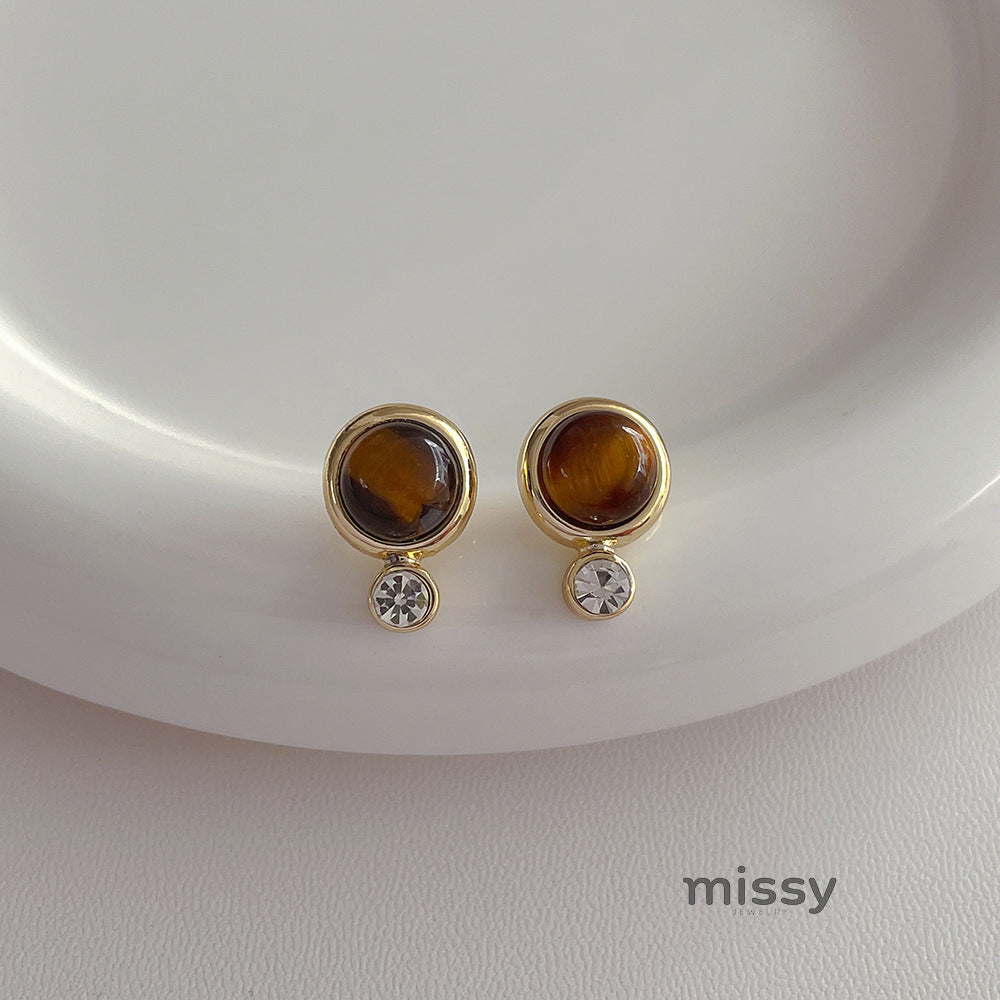Tinleigh Tiger's Eye Drop Earrings [WXLASY6D]