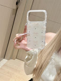 Transparent Leopard Print Bow iPhone Case [DWF5V63W]