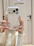 Transparent Leopard Print Bow iPhone Case [UISEEE77]