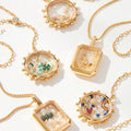 Transparent Locket Pendant Necklace [E265ZFJ9]
