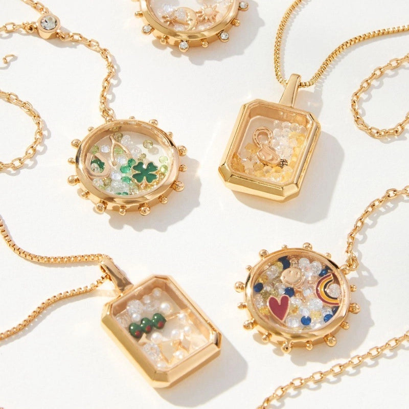 Transparent Locket Pendant Necklace [OLWUD9VN]