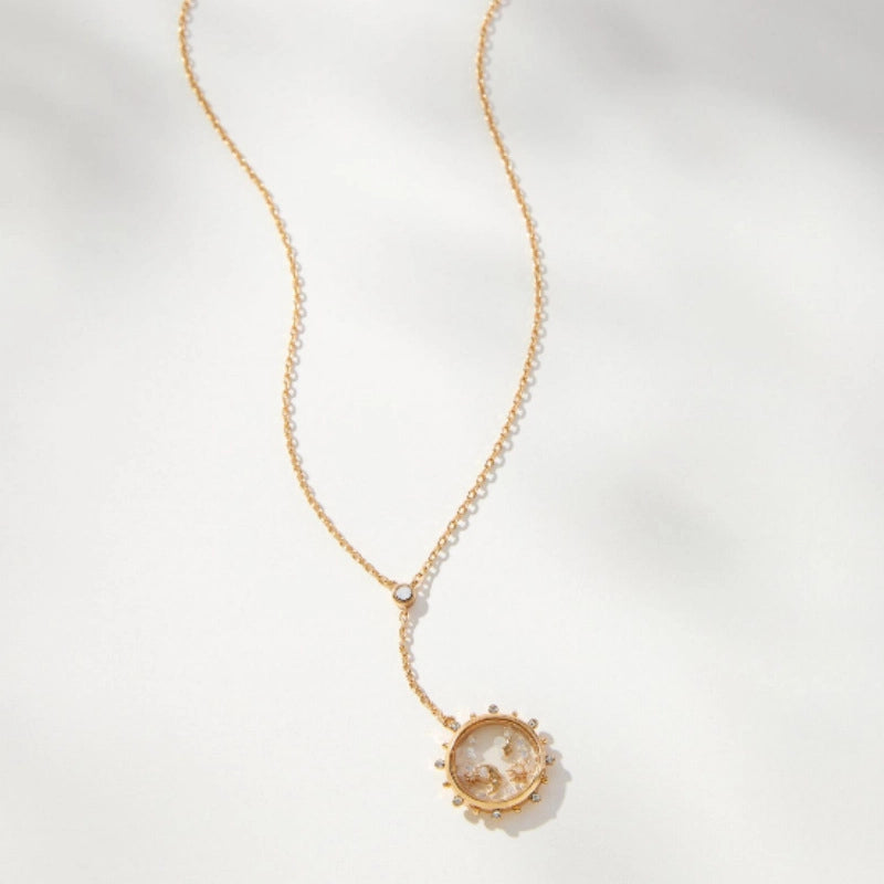 Transparent Locket Pendant Necklace [IBX8FW4N]