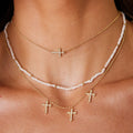 Triple Cross Pendant Necklace [UNMDCN24]