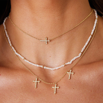 Triple Cross Pendant Necklace [UNMDCN24]