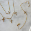 Triple Cross Pendant Necklace [4DCVECU8]