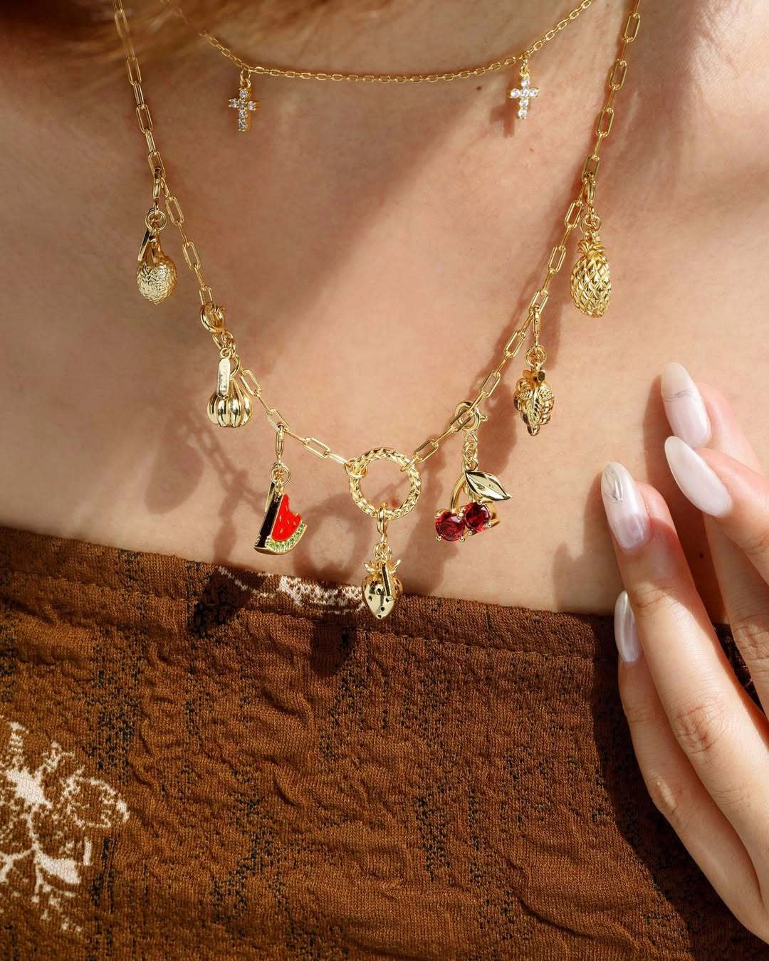 Tropical Fruit Pendant Necklace [9D7FJYDQ]