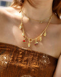 Tropical Fruit Pendant Necklace [Q2YNOH1Y]