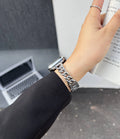 Tweed Style Metal Apple Watch Band [J1PKJWFM]