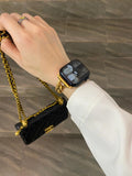 Tweed Style Metal Apple Watch Band [6EIO2R00]