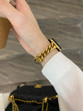 Tweed Style Metal Apple Watch Band [MWLV0YXT]