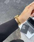 Tweed Style Metal Apple Watch Band [XE1HBHNC]